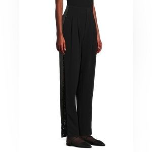 CINQ À SEPT Ruthy Sequin Wide Leg Trousers size 2 (fit size 4 also)